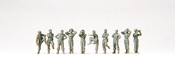 Preiser 77104 -  1:144 Panzerbesatzungen. DR 1939-45. 10 unbemalte Miniaturfiguren. Bausatz