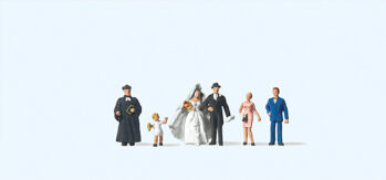 Preiser 79057 - N Brautpaar, evangelischer Geistlicher