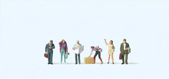 Preiser 79112 - N Reisende am Bahnsteig