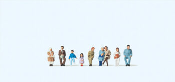 Preiser 79124 - N Sitzende Fahrgäste