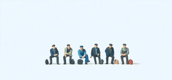 Preiser 79125 - N Sitzende Industrie- und Hafenarbeiter