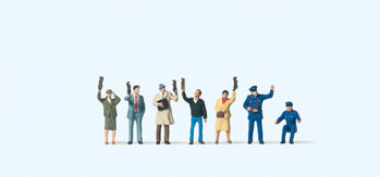 Preiser 79141 - N Straßenbahnpersonal. Fahrgäste