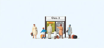 Preiser 79145 - N Reisende vor Fahrplantafel