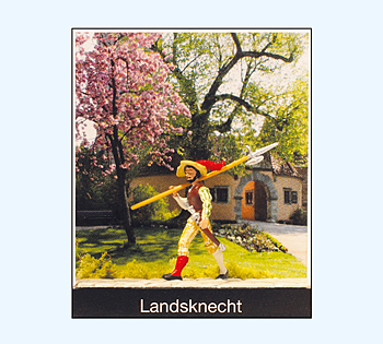 Preiser 99508 - H0 Landsknecht mit Hellebarde