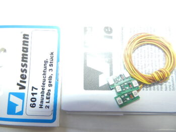 Viessmann 6017 Hausbeleuchtung, 2 LEDs gelb, 3 Stück