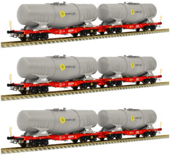 Sudexpress S854001 Spur H0 3 -tlg. Set Innofreight SurfaceWaterTanks, Epoche VI