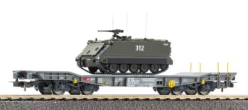 PIKO 96280 - Panzertransportwagen Slmmnps mit M113 Schützenpanzer SBB-CFF V