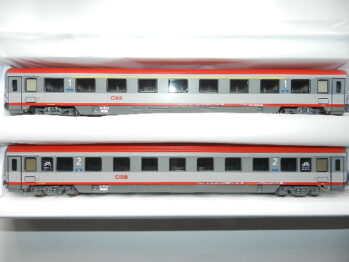 ACME 55377 - ÖBB Set 2-teilig Reisezugwagen Amz 1. Klasse + 2. Klasse Bmpz Ep. 5