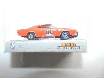 Brekina  18004  Dodge Charger, orange, 1969 Filmauto Dukes of Hazzard General Lee