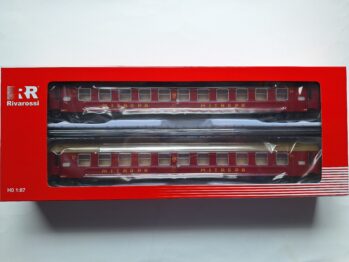 Rivarossi HR4419 Spur H0 2-tlg. Set OSShD-Schlafwagen WLAB der DR Epoche IV