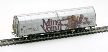 Albert Modell 245054 - Schiebewandwagen Hbbillns, CH-SBB, Ep.VI, Graffiti