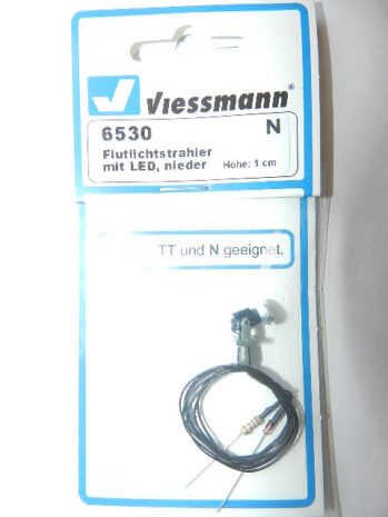 Viessmann 6530 Flutlichtstrahler nieder, LED weiß