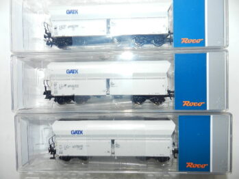 Roco aus 6600220 - 3er Set Selbstentladewagen GATX