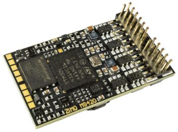 ZIMO MS420P24 - MS-Sound-Decoder mit 2 Lautsprecherausgängen - PluX24