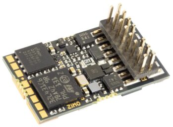 ZIMO MS481P16 - Kleiner H0/TT Sound-Decoder - 19 x 11 x 3,1 mm - Audio 3 W (4 ?) - 0,8 A - 6 FA