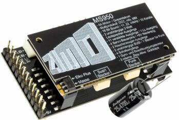 ZIMO MS970 - Kombi aus Sound-Decoder MS950 und Adapterplatine ADAUS950