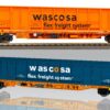 PIKO 24553 24566 - 2 er Set Containertragwagen Sgnns CH-Wasco VI NH26