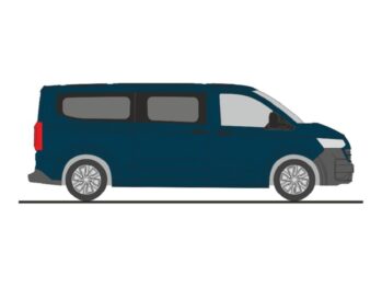 Rietze 11732 - Volkswagen e-Transporter T7 Bus LR FD dark indigo blue
