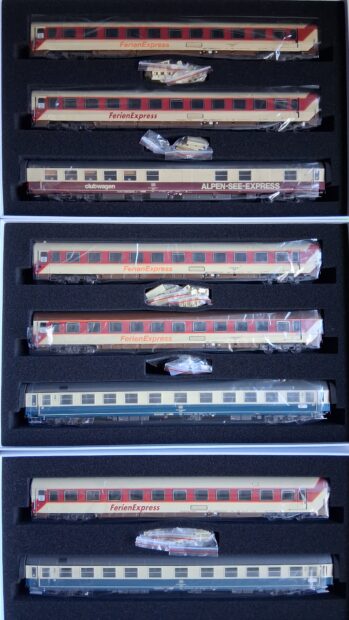 Pi.R.A.T.A. PI9600 -01 02 Spur H0 8-tlg. Set TUI Ferien Express Sets "Alpen –See", Epoche IV/V