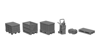 NOCH 16412 - 3D-Kit “Ladegüter-Set Paletten & Kisten”