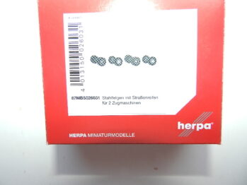 Herpa 87MBS026031 Zubehör Radsätze Stahlfelgen mit Straßenreifen für 2 Zugmaschinen