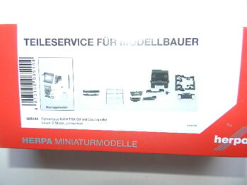 Herpa 085144 Teileservice: Fahrerhaus MAN TGX GX ohne Windleitblech, 2 Stück