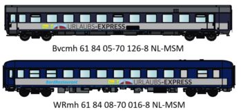 Pirata PI-MW2121 - Models World Urlaubs-Express Wagenset 2, 2-tlg. Ep. VI