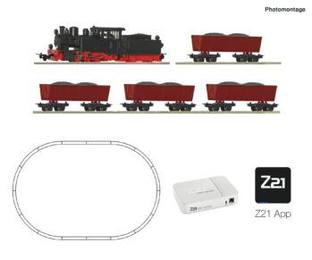 Roco 5130001 - Z21 START newGen Digitalset: H0e-Dampflokomotive mit Lorenzug (APP only)