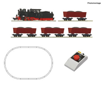 Roco 5140001 - H0e Analog Start Set: Dampflokomotive mit Lorenzug