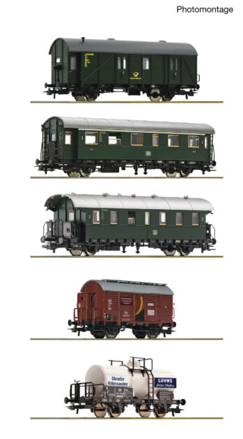 Roco 6200291 - 5-tlg Set: Personenzug mit Güterbeförderung, DB