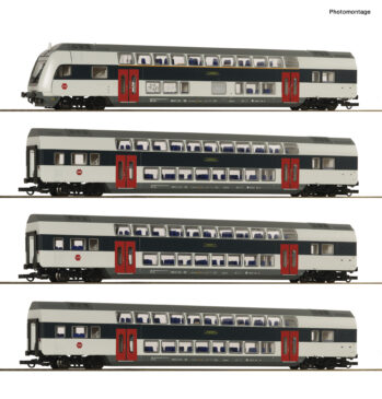 Roco 6210308 - 4-tlg. Set: Doppelstockwagen, DSB