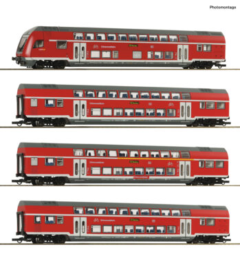 Roco 6210320 - 4-tlg. Set: Doppelstockwagen, DB AG