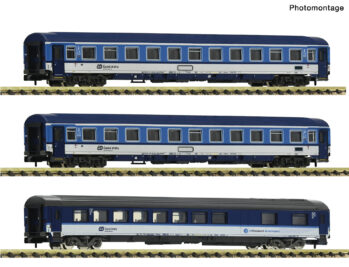 Fleischmann 6260120 - 3-tlg. Set: Eurofima-Wagen, CD