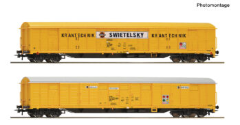 Roco 6600359 - 2-tlg. Set: Gedeckte Güterwagen, RTS