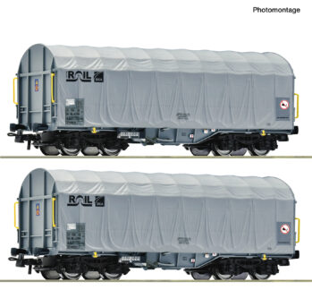 Roco 6600375 - 2-tlg. Set: Schiebeplanenwagen, ATIR-RAIL