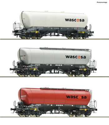 Roco 6600432 - 3-tlg. Set: Silowagen, Wascosa