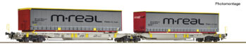 Roco 6600457 - Doppeltaschen-Gelenkwagen T2000, AAE