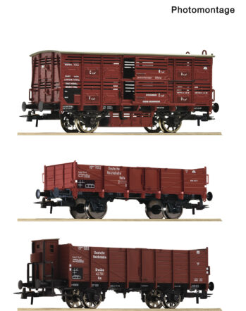 Roco 6600470 - 3-tlg. Set: Güterwagen, DRG