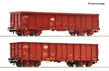 Roco 6600480 - 2-tlg. Set: Offene Güterwagen, MAV