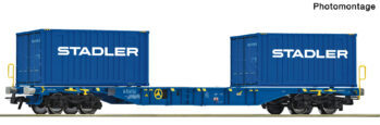Roco 6600500 - Containertragwagen, Stadler Rail