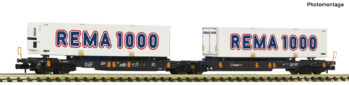 Fleischmann 6660181 - Doppeltaschen-Gelenkwagen T2000, CargoNet