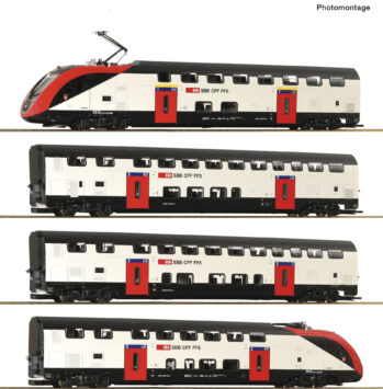 Roco 7710008 - 4-tlg. Set: Fernverkehrs-Doppelstockzug RABe 502, SBB