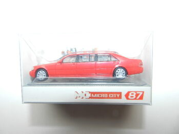Herpa 87MC000104 MicroCity: Mercedes-Benz S600 Pullman, rot