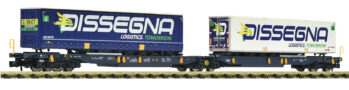 Fleischmann 825029 - Doppeltaschen-Gelenkwagen T2000, Wascosa