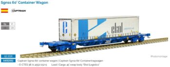 Sudexpress S4552052 Captrain Containerwagen Sgnss60 Ep.6
