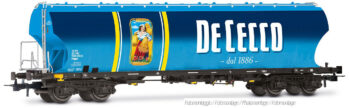 Rivarossi HR6692 Spur H0 Getreidesilowagen „De Cecco” der FS, Epoche VI